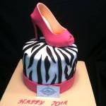Fondant Shoe Pink Suede Stiletto Cake Topper ,100% Edible, Inspired Shoe Designer Manolo Blahnik, Perfect for any Shoe lover
